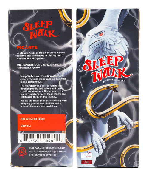 Sleep Walk Chocolate | Dark Matter Coffee | Picante Chocolate with